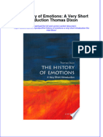 Read Online Textbook The History of Emotions A Very Short Introduction Thomas Dixon Ebook All Chapter PDF