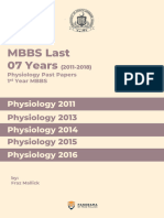 2011 2018 Physiology PastPapers ByFrazMallick