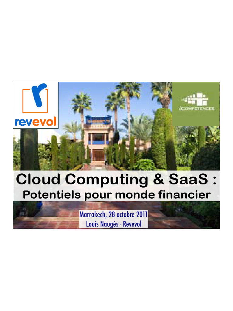 Cloud Computing et SaaS dans la finance | PDF | Cloud computing ...
