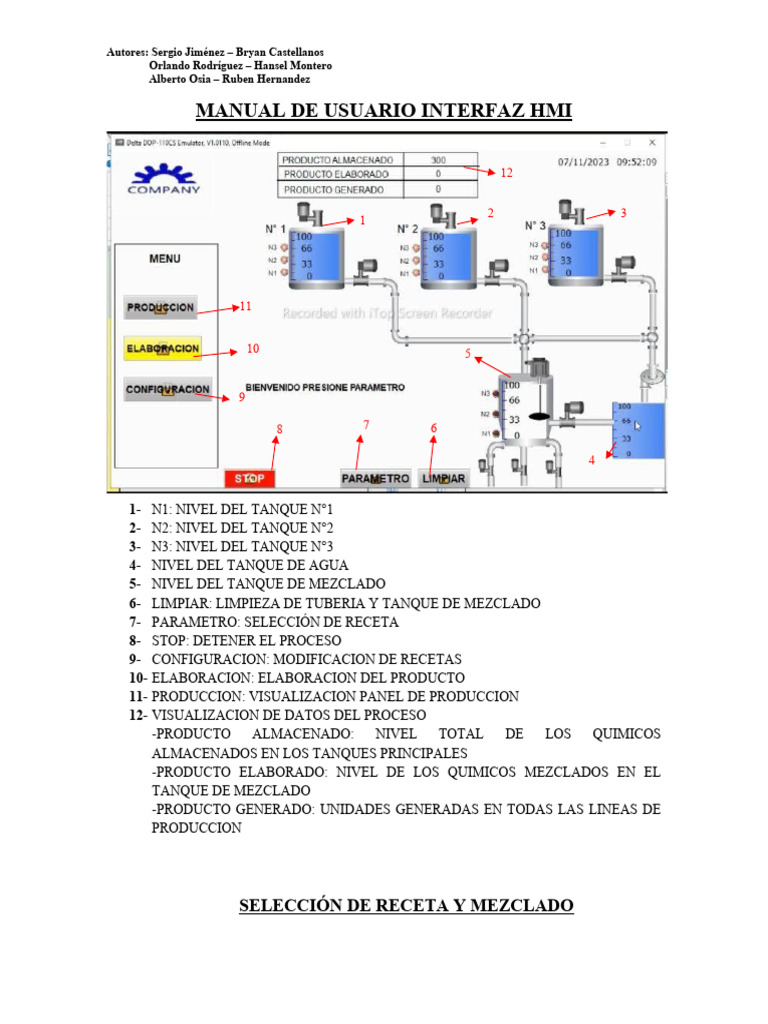 Manual de Usuario Interfaz Hmi | Descargar gratis PDF | Informática