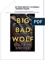 Read online textbook Big Bad Wolf Third Shift 1 1St Edition Suleikha Snyder ebook all chapter pdf 