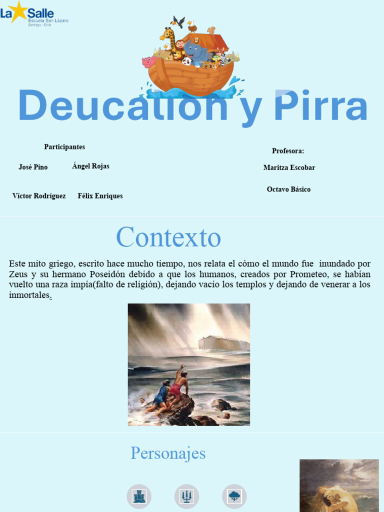 Mito Griego del Diluvio de Deucalión | PDF | Prometeo | Mitología