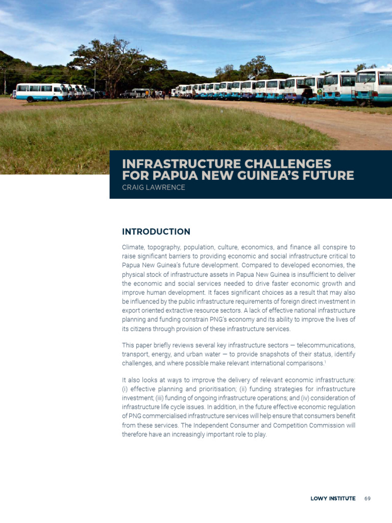 Lawrence Infrastructure | PDF | Papua New Guinea | Infrastructure