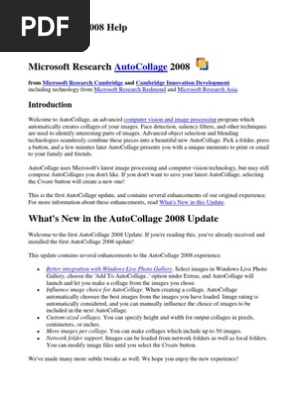Microsoft Research Autocollage 2014