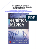 Read online textbook Genetica Medica Un Enfoque Integrado 1St Edition Bradley Schaefer Y James Thompson ebook all chapter pdf 