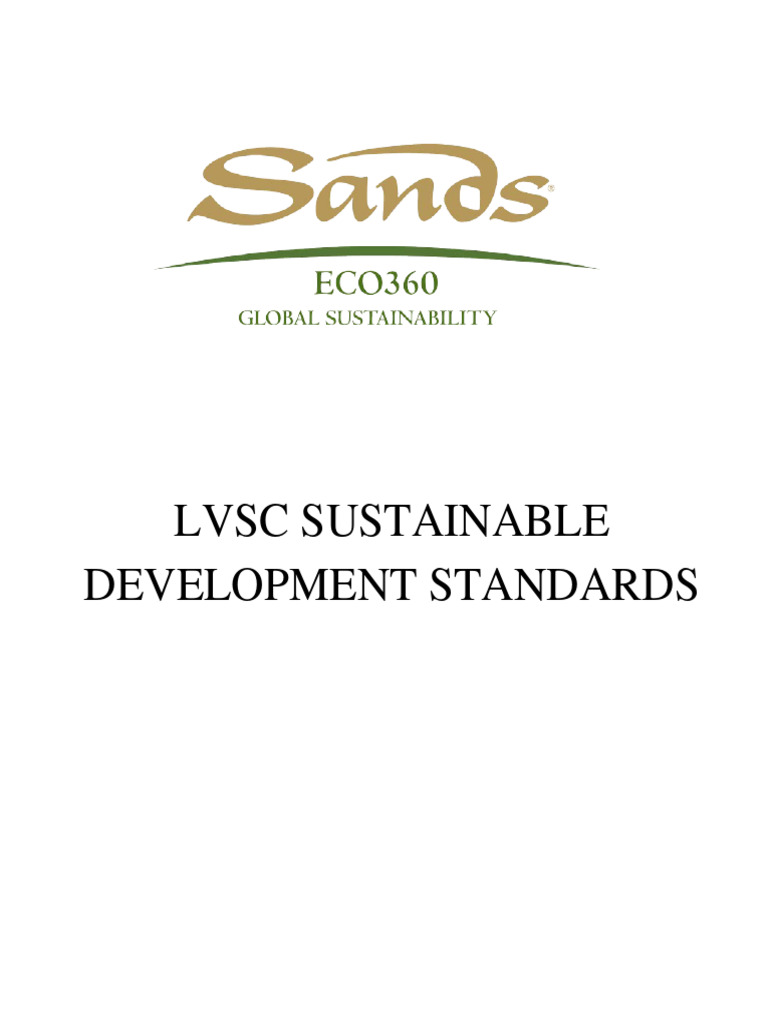 LVSC Sustainable Development Standards | PDF | Lighting | Water Heating