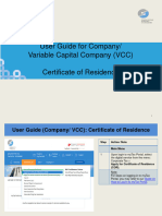 User Guide (TP) - Certificate of Residence