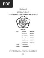 Makalah Kepemimpinan Dalam Kewirausahaan