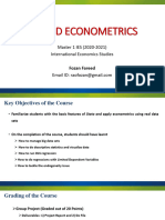 Lecture 1-2 Applied Econometrics