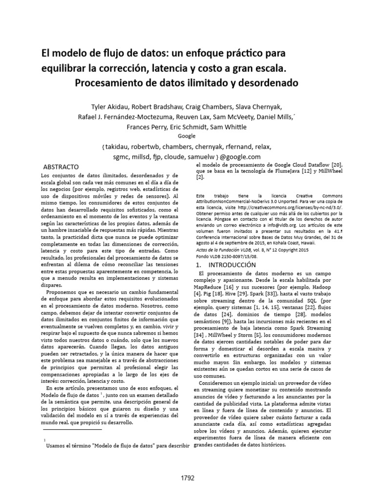 Dist The Dataflow Model 43864 | PDF | Hora | Informática