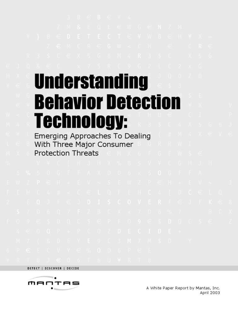 Behavior Detection Tech for Consumer Protection | PDF | Investor ...