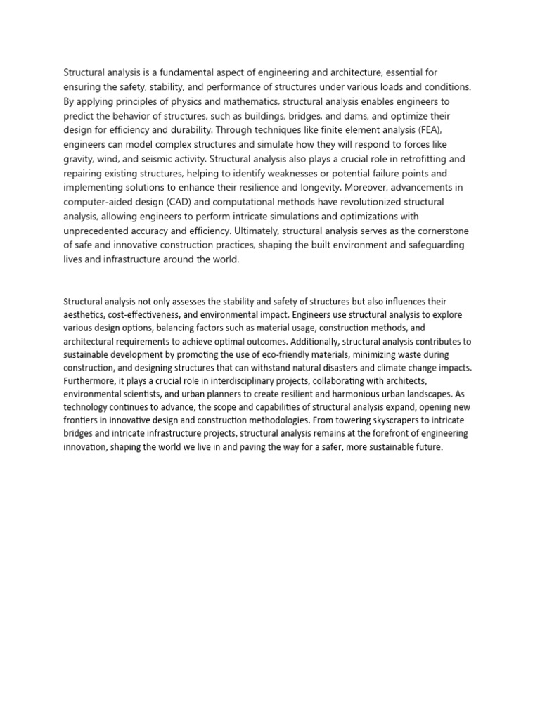 STRUCTURAL ANALYSIS UNDERSTANDING BEHAVIOR PDF visual data 2