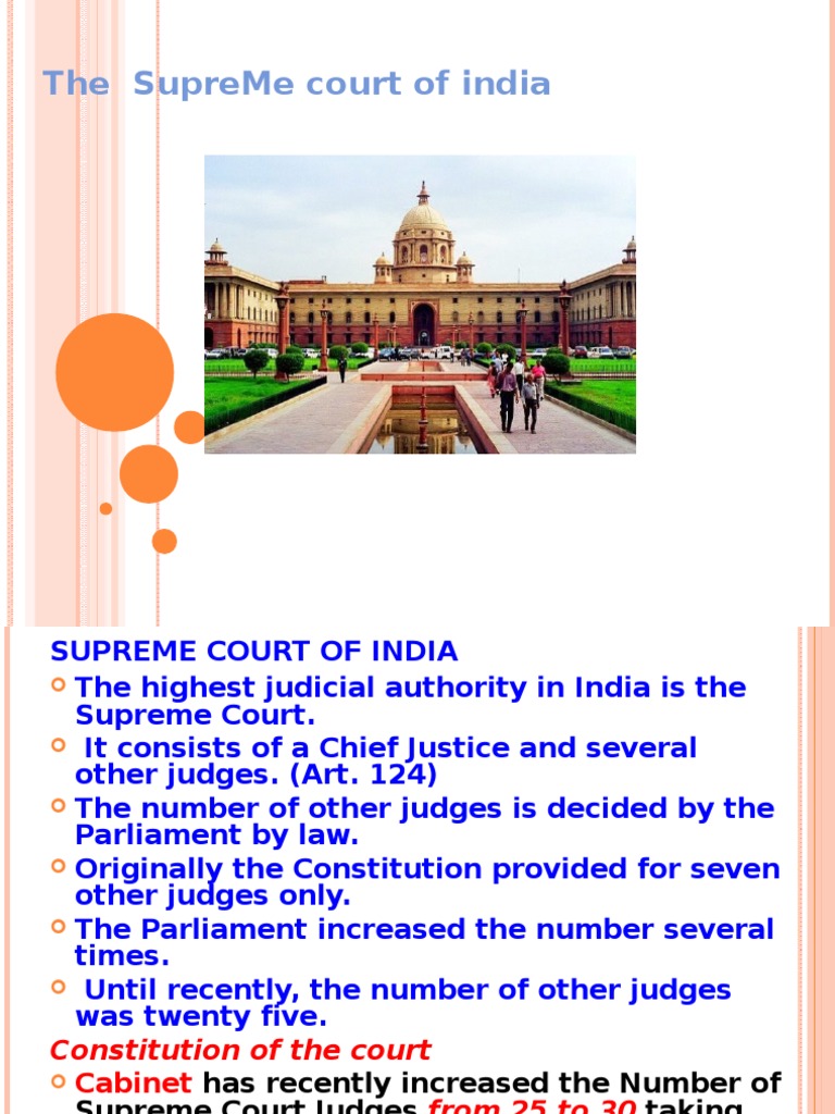 Overview of India's Supreme Court | PDF | Supreme Court Of India ...