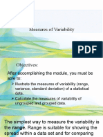 Measures of VariabilityA