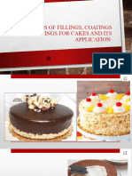 Types of Fillings, Coatings and Sidings for Cakes