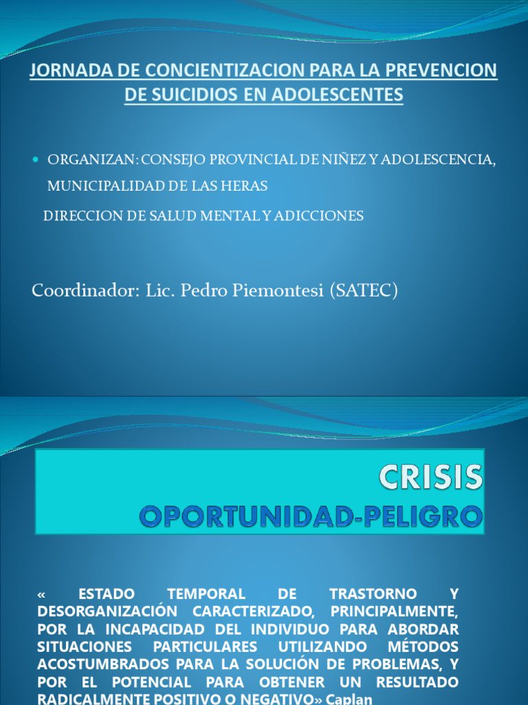 Prevención del Suicidio en Adolescentes | PDF | Suicidio | Autolesiones
