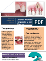 Lesiones traumáticas en dientes temporales y permanentes jóvenes