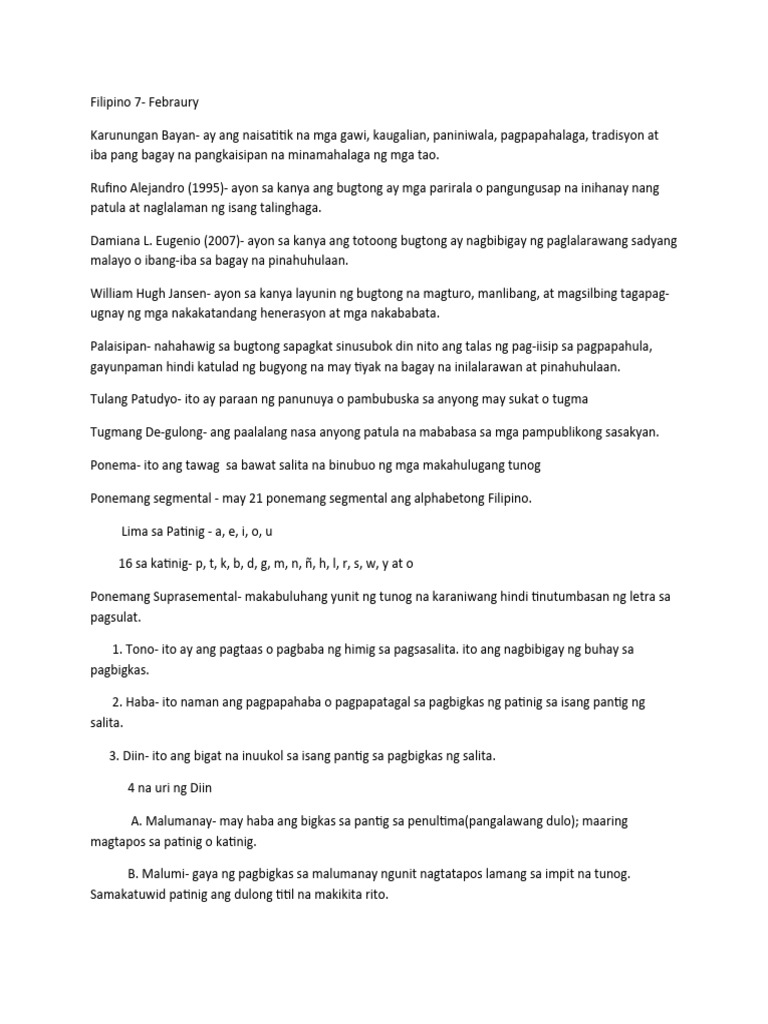 Filipino 7 - Feb-WPS Office | PDF