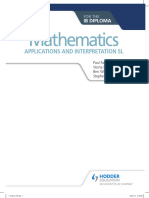 Mathematics For The IB Diploma Applications and Intrepretation SL (Pages)