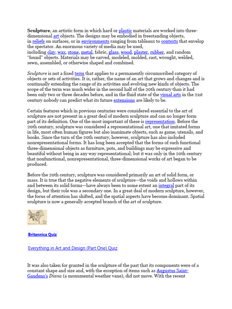 Sculpture Pdf Sculpture Image