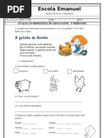 AVALIAÇÃO DE LINGUAGEM