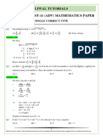 Maths BT Paper Solution