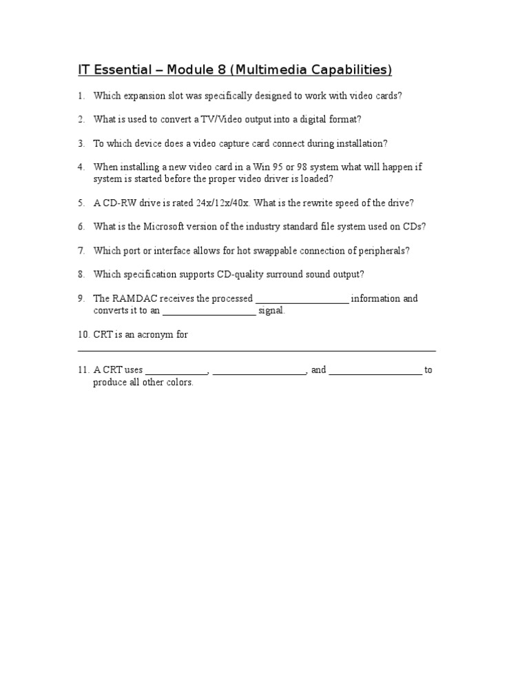 Student Mod 8 | PDF
