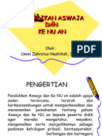 Pendidikan Aswaja Dan NU