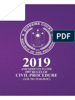 2019 Rules of Civil Procedure Amendments