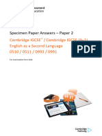 0510 Specimen Paper Answers Paper 2 (For Examination From 2024)