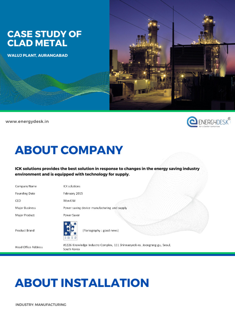 Clad Metal Case Study | PDF | Sustainable Technologies | Sustainable Energy
