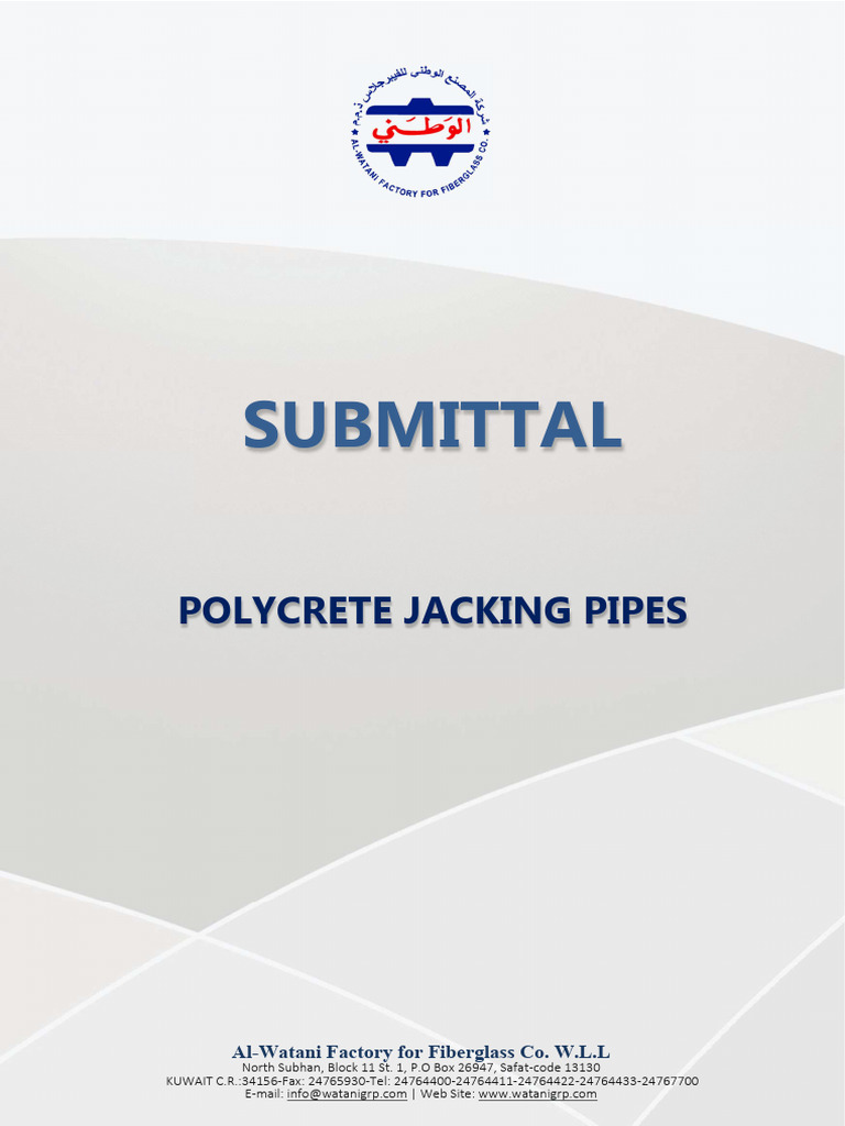 Polycrete Pipe Solutions by Al-Watani | PDF | Pipe (Fluid Conveyance ...