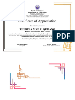 Certificate of Appreciation For Speaker in Recognition 2023