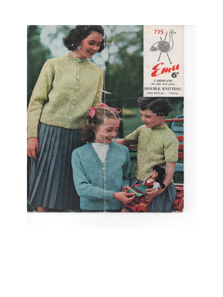 (4-14) EMU 735 Classic Cardigan | PDF