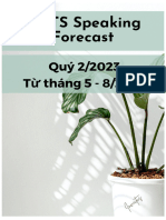 2.3. IELTS Speaking Forecast (100%) - Quý II - 2023