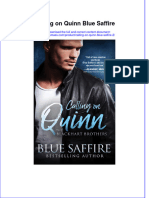 Read online textbook Calling On Quinn Blue Saffire 2 ebook all chapter pdf 