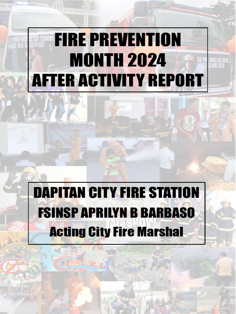Dapitan City Fire Prevention Month 2024 Report | PDF | Firefighter ...