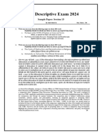 CSIR Descriptive Sample Paper 