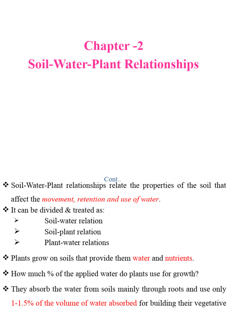CH 2 Soil Water Edited Final | PDF | Soil | Porosity