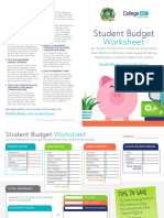 Student-Budget-Worksheet