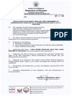 DM-24-034 Initial Evaluation Result (Ier) and Open Assessment of Administrative Assistant Iii, Ii Administrative Aide Vi, Iii, & I Positions