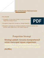 Pertemuan 7 Manajemen Strategis Perusahaan