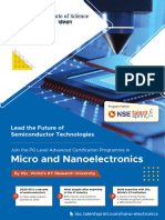 Brochure PG Level Advanced Certification Programme in Micro and Nanoelectronics IISc