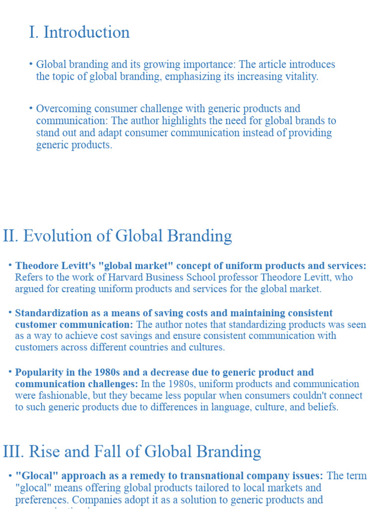 Why global brands dominate local capitalism