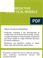 Predictive Analytical Models CHAP 2