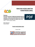 Rencana Keselamatan Konstruksi (RKK) : Pekerjaan