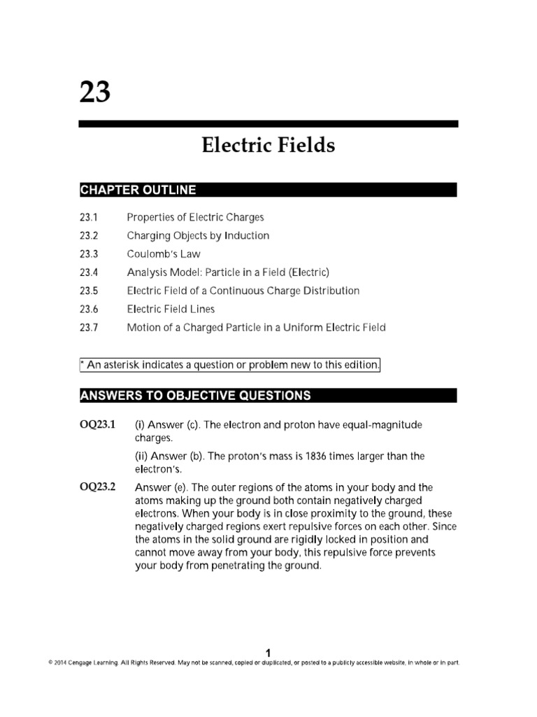Solution Chapter 23 | PDF