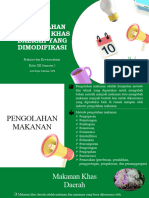 Wirausaha Pengolahan Makanan Khas Daerah Yang Dimodifikasi