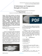 Efficacy of Admixtures On Compressive Strength of Concrete