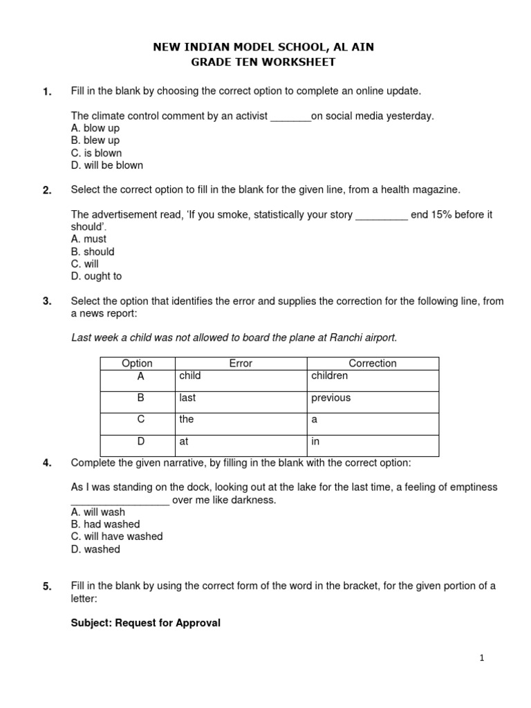 Grammar Ws Pdf
